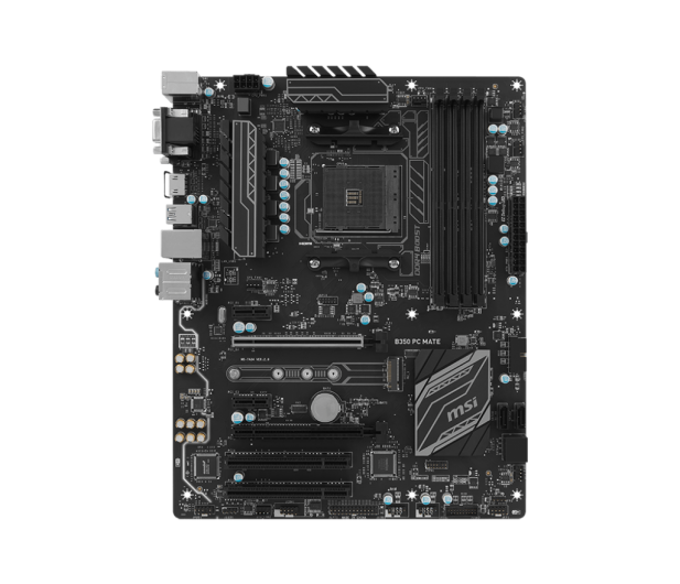 MSI B350 PC MATE (2xPCI-E DDR4 USB3.1/M.2) - 359657 - zdjęcie 3